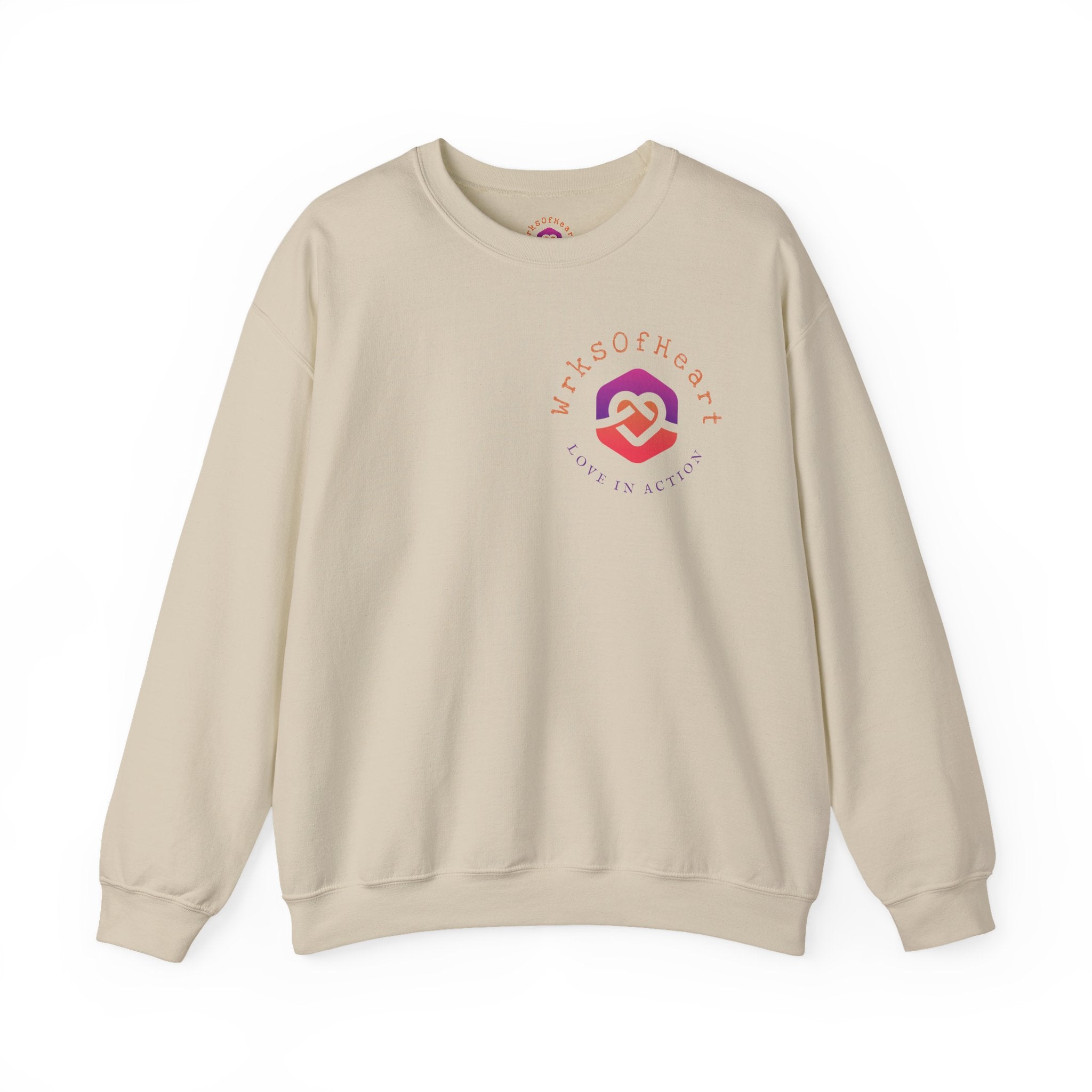 Heart of Unity Crewneck Sweatshirt - Cozy Unisex Apparel for Love and Connection
