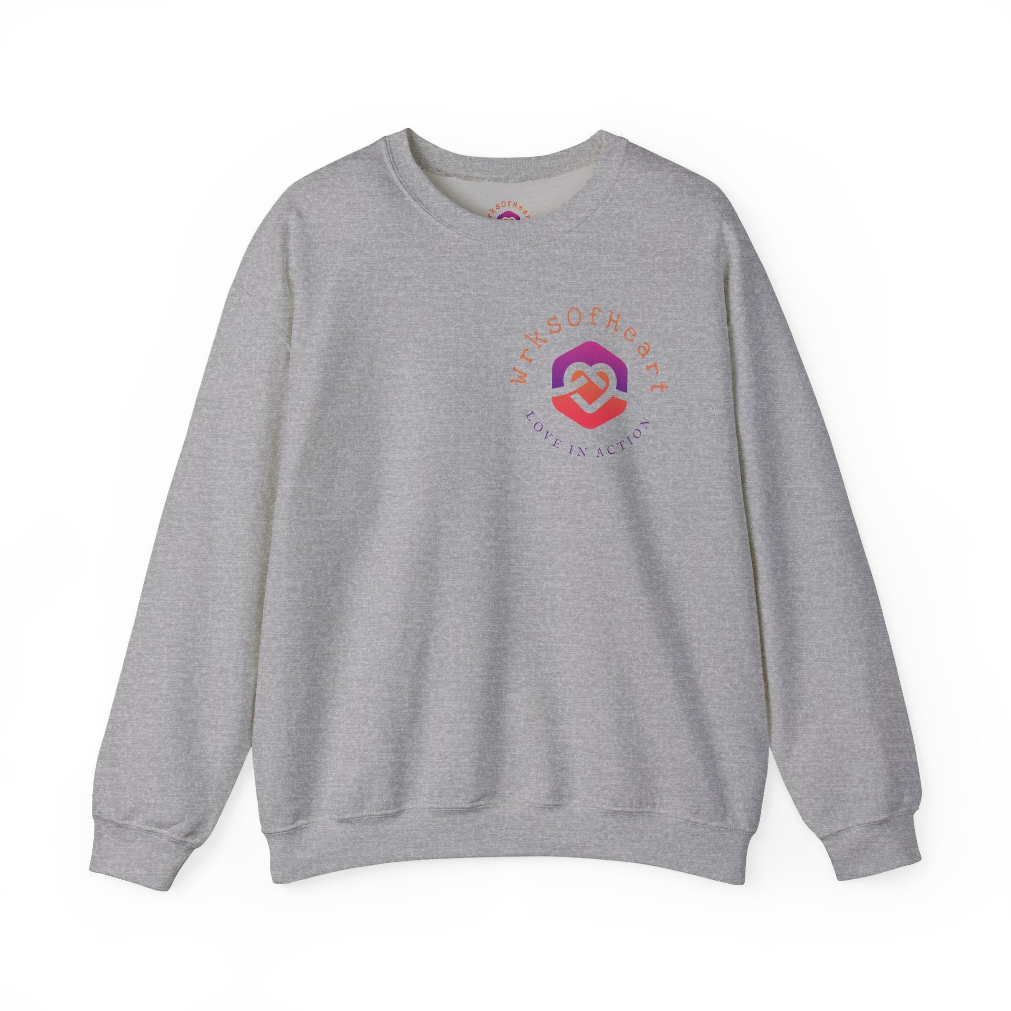 Heart of Unity Crewneck Sweatshirt - Cozy Unisex Apparel for Love and Connection