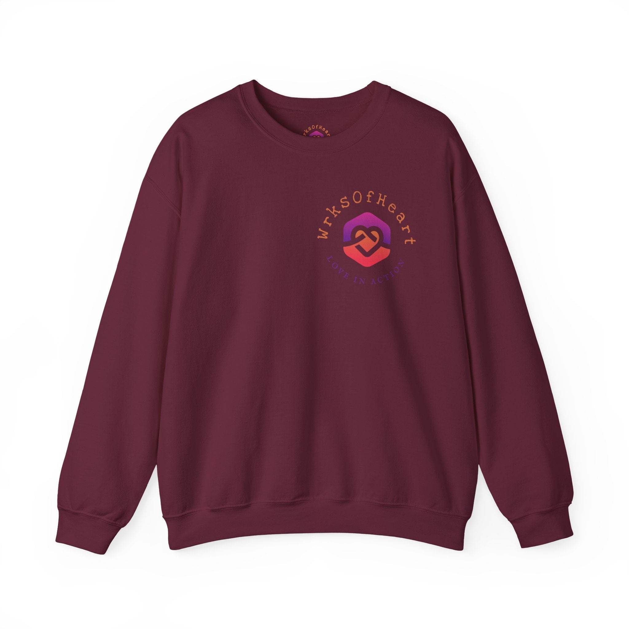 Heart of Unity Crewneck Sweatshirt - Cozy Unisex Apparel for Love and Connection