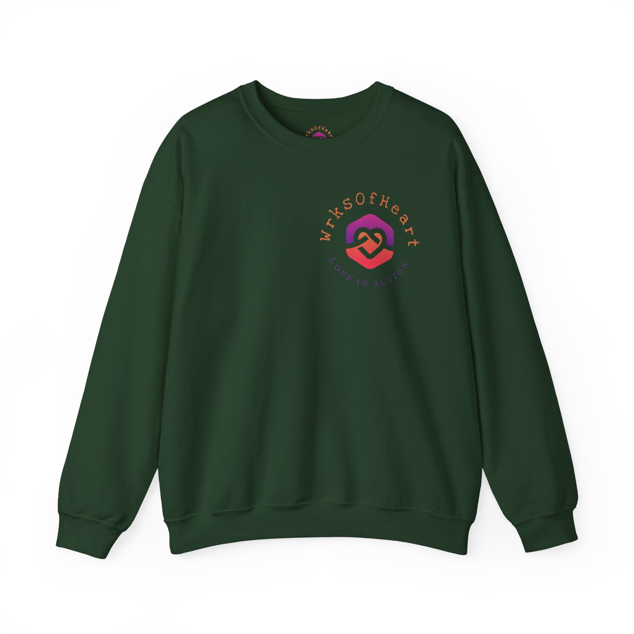 Heart of Unity Crewneck Sweatshirt - Cozy Unisex Apparel for Love and Connection